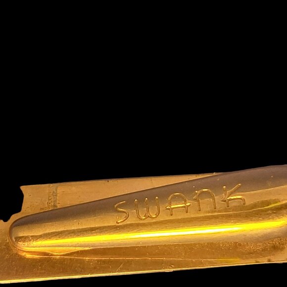 Vintage Swank Gold Tone Fleur-De-Lis Tie Clip - Picture 6 of 6